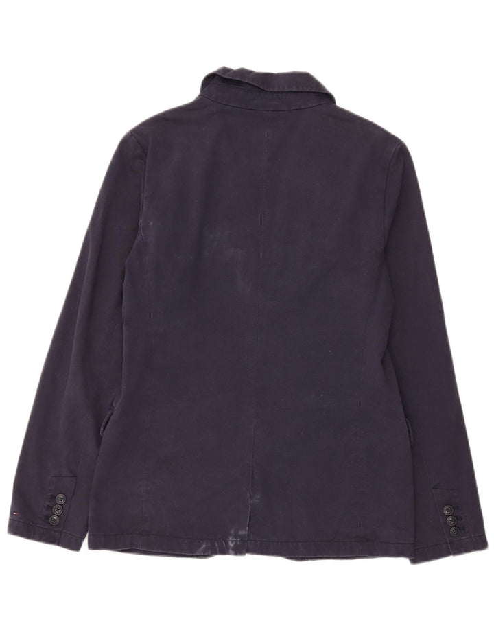 Giacca blazer a 2 bottoni Tommy Hilfiger per ragazzi 15-16 anni in cotone blu navy