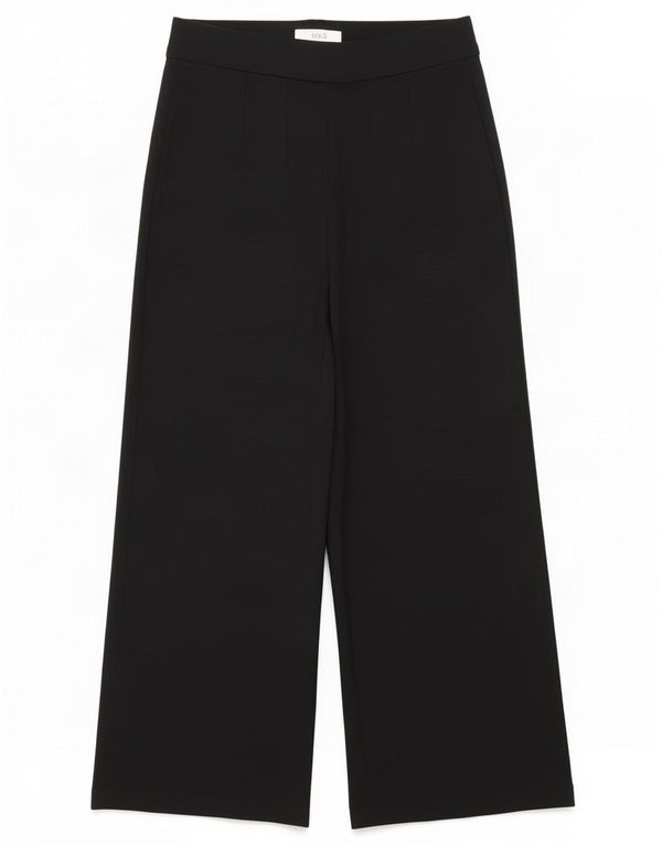 Marks & Spencer Womens Wide Leg Casual Trousers UK 8 Small W26 L26 Black