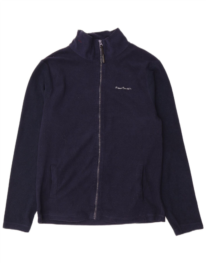 Giacca in pile da uomo Pierre Cardin UK 36 Small Blu Navy