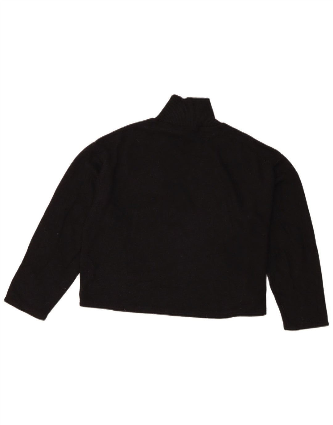 Maglione corto con collo alto da donna Zara UK 14 medio nero