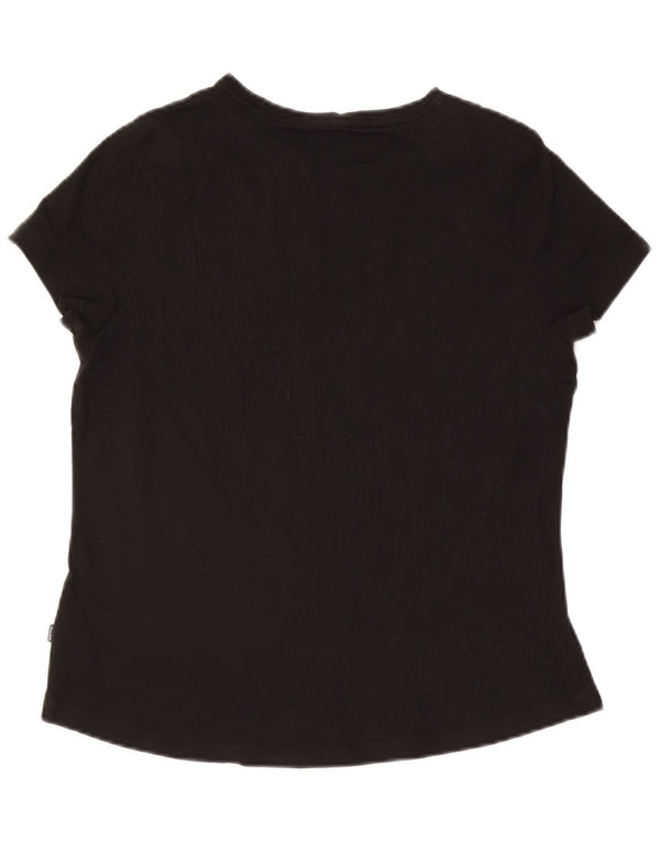 T-shirt da donna Puma UK 18 XL nera in cotone