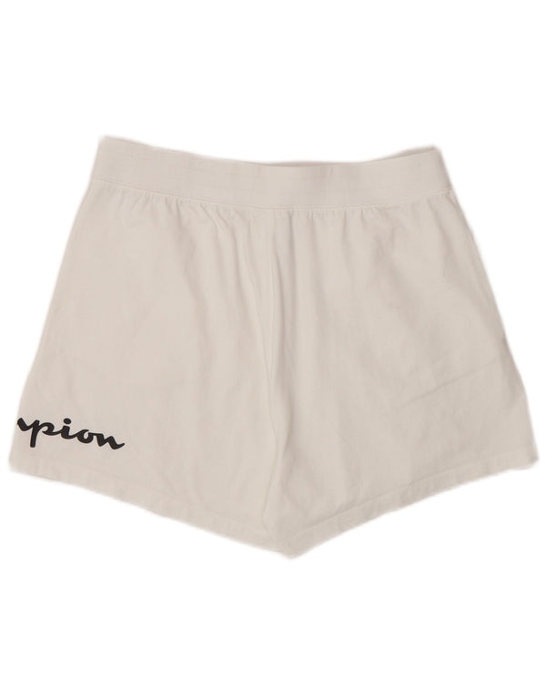 Pantaloncini sportivi grafici da donna Champion UK 12 Medium White