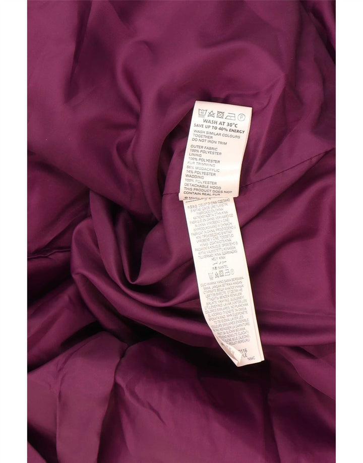 Giacca a vento da donna Marks & Spencer UK 16 Large Viola Poliestere