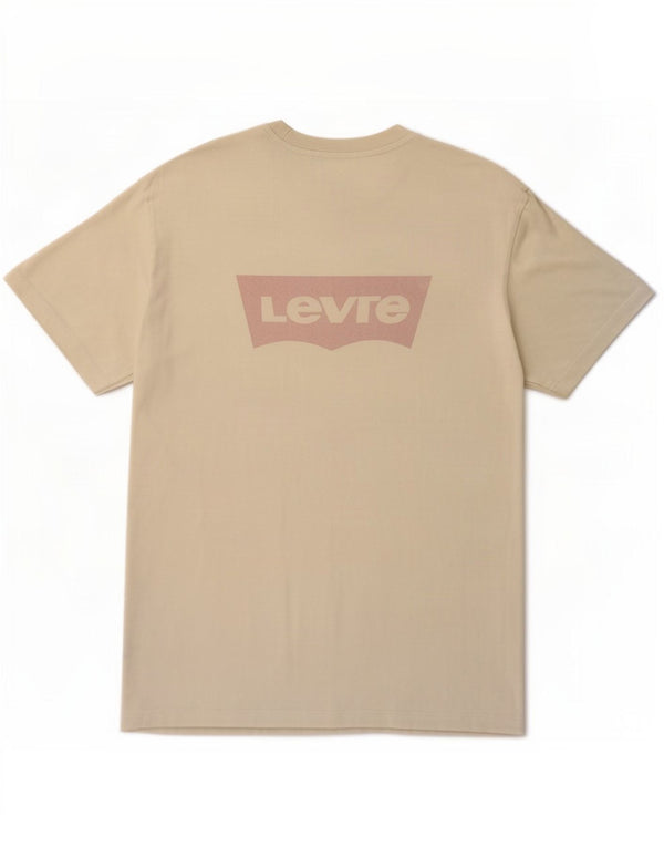 T-shirt grafica da uomo con vestibilità standard Levi's, taglia grande, in cotone bianco sporco