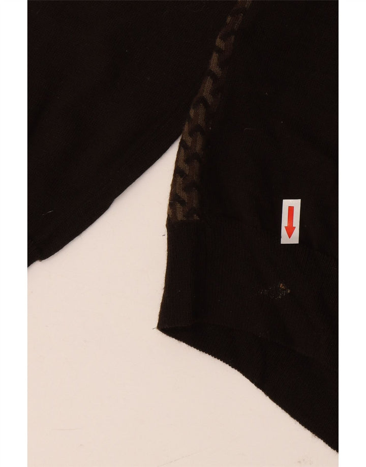 MARKS & SPENCER Maglione da uomo con collo a polo autografo grande marrone