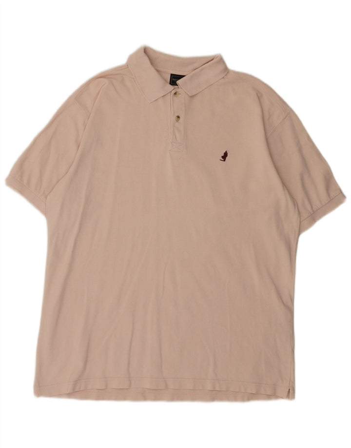 Polo da uomo Marlboro Classics XL in cotone rosa