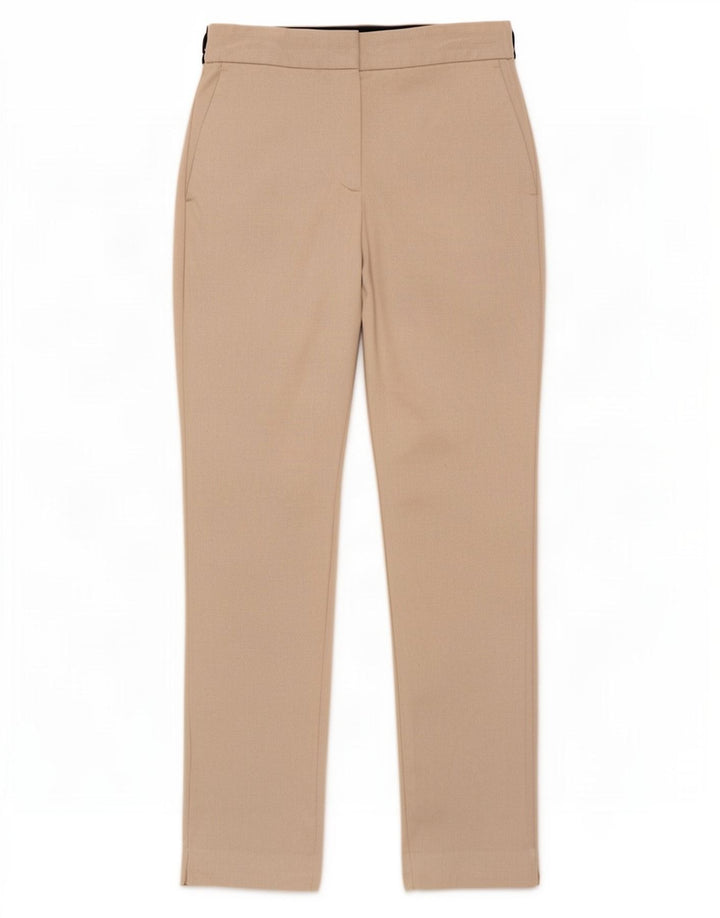 Pantaloni chino slim da donna Zara medi W28 L26 Poliestere color block beige