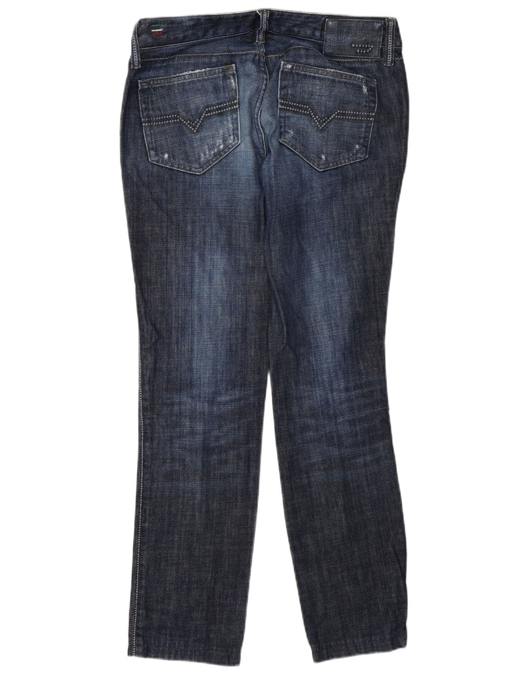 Jeans slim da donna Diesel Cuddy effetto invecchiato W27 L30 cotone blu