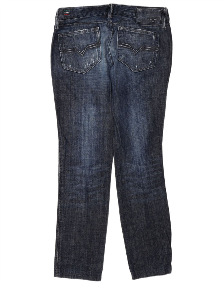 Jeans slim da donna Diesel Cuddy effetto invecchiato W27 L30 cotone blu