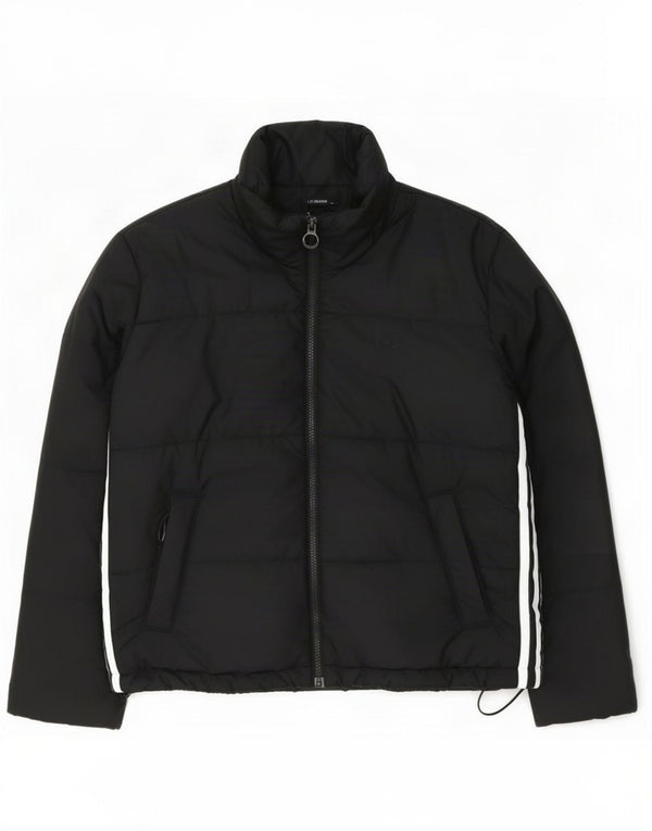 Giacca imbottita oversize da donna Adidas UK 10 Small Black Colourblock