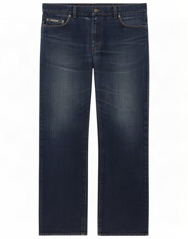Calvin Klein Jeans dritti da uomo W36 L31 Blu Cotone