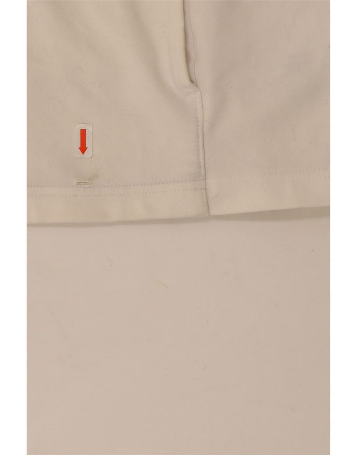 Giacca da tuta da donna Adidas UK 16 grande poliestere bianco