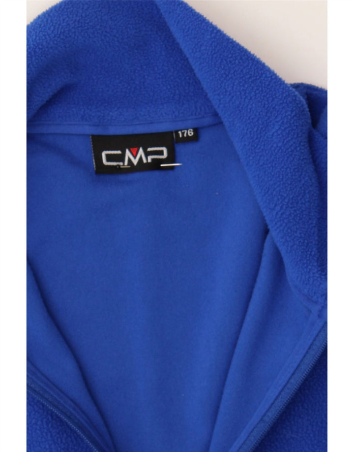 CMP Boys Zip Neck Fleece Jumper 15-16 Years Blue Polyester Vintage CMP and Second-Hand CMP from Messina Hembry 