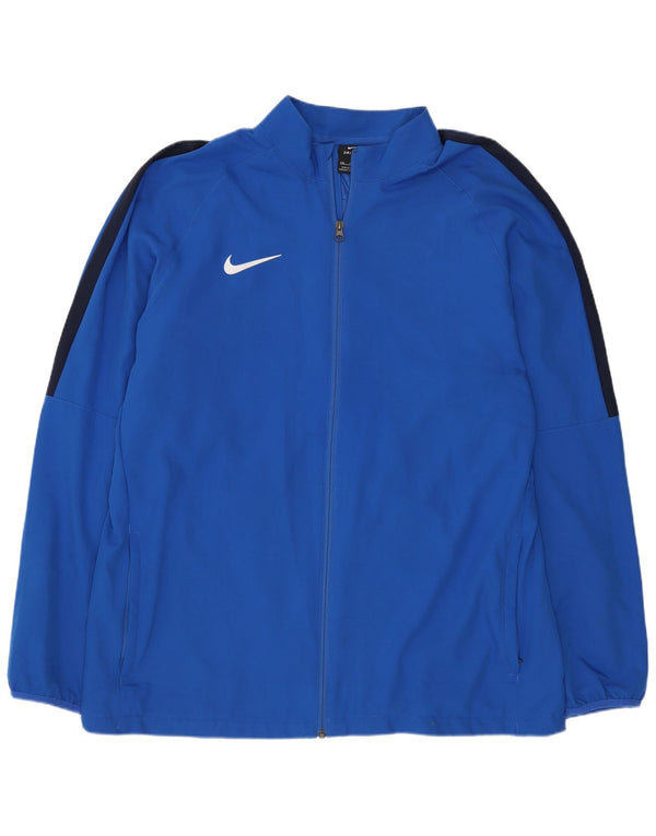 Giacca sportiva da uomo Nike Dri Fit Regular 2XL blu poliestere sportivo