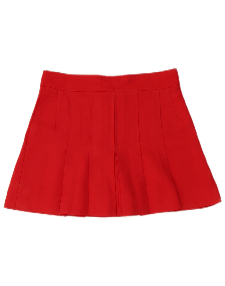 Mini gonna a trapezio da donna vintage W28 rossa media