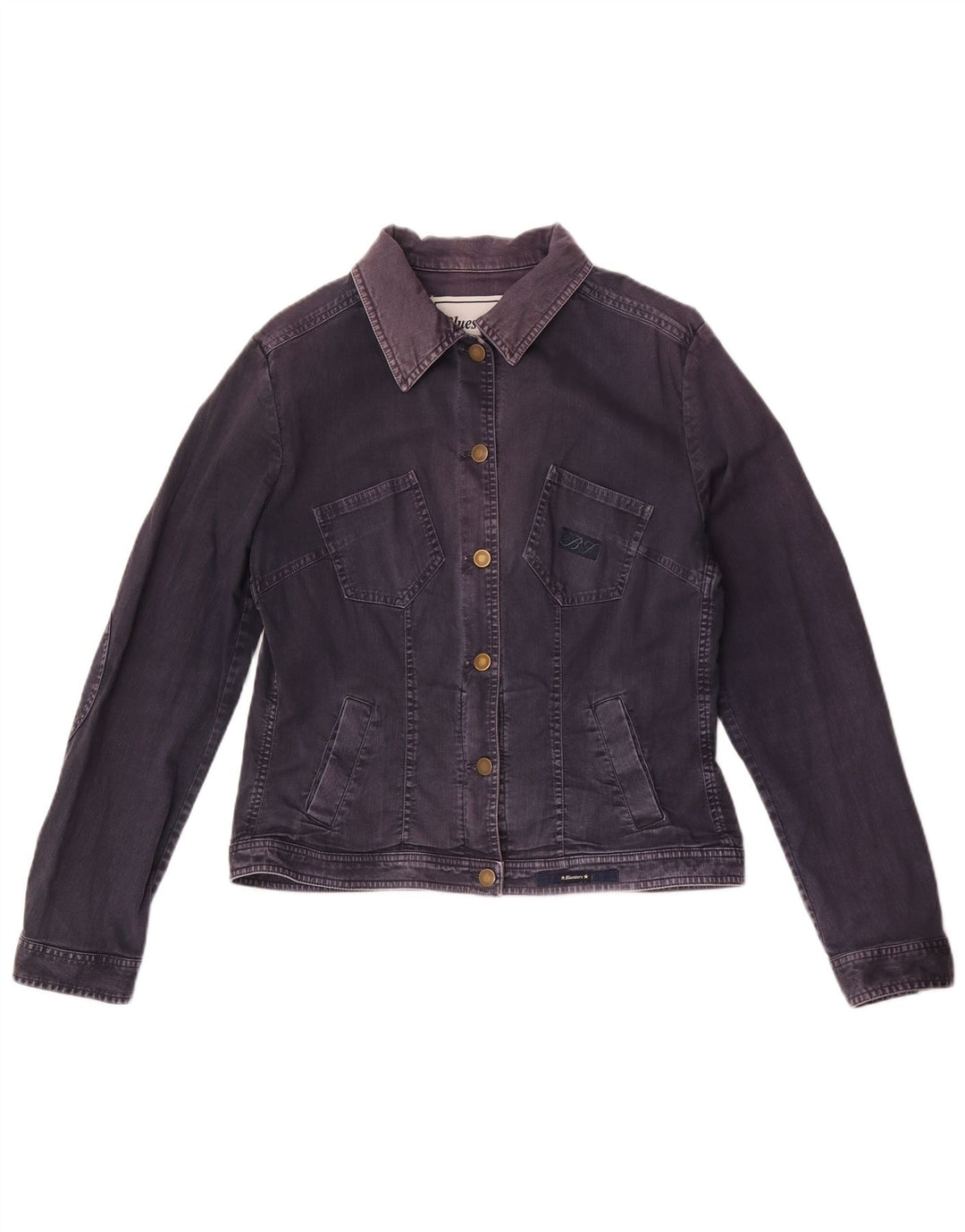 Giacca di jeans da donna Bluestars UK 16 grande cotone blu navy