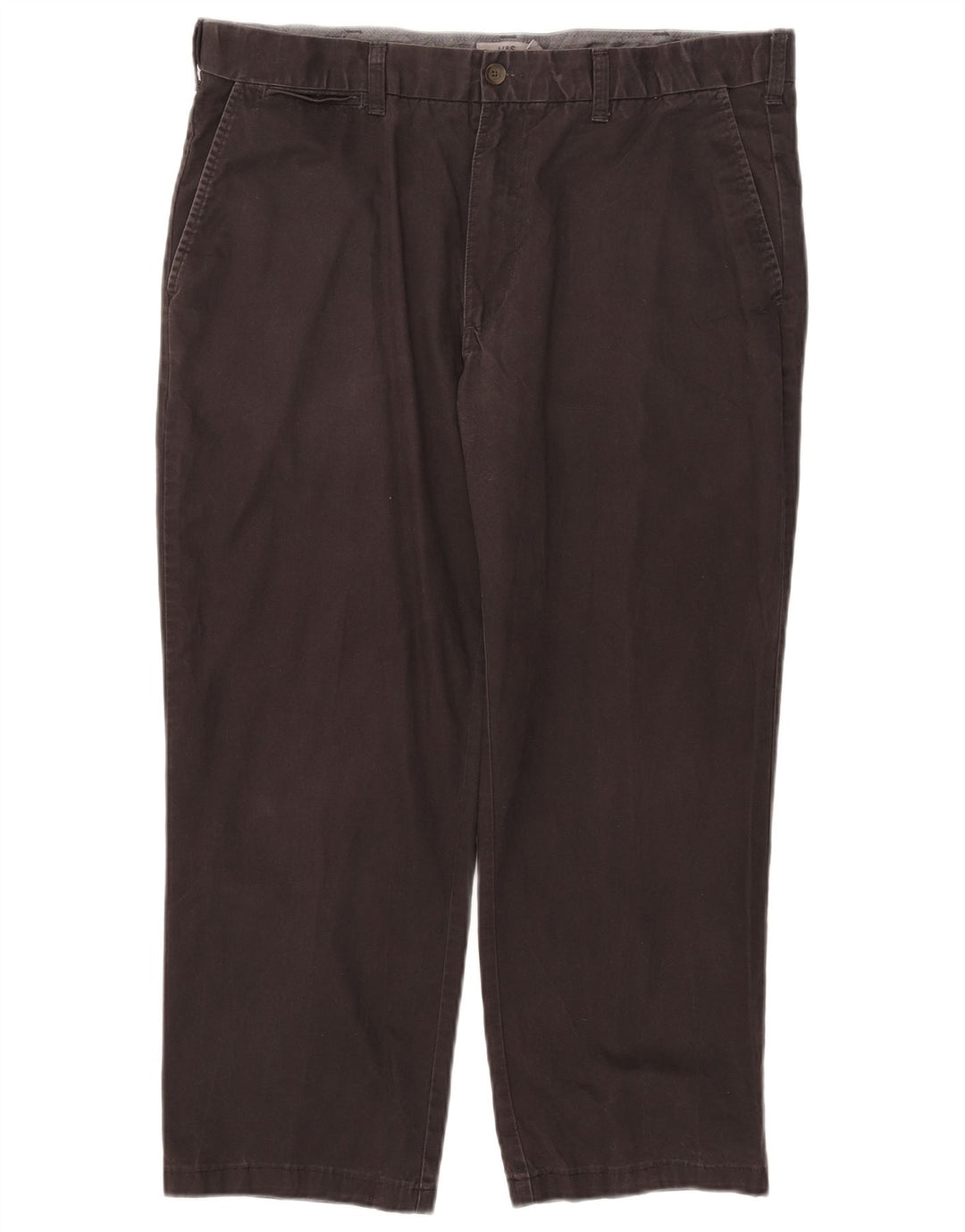 Pantaloni corti dritti da uomo Marks & Spencer W38 L24 cotone marrone