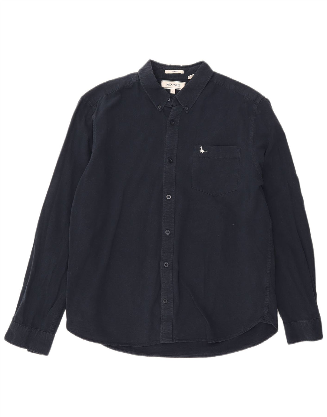 JACK WILLS Camicia slim fit da uomo grande blu navy