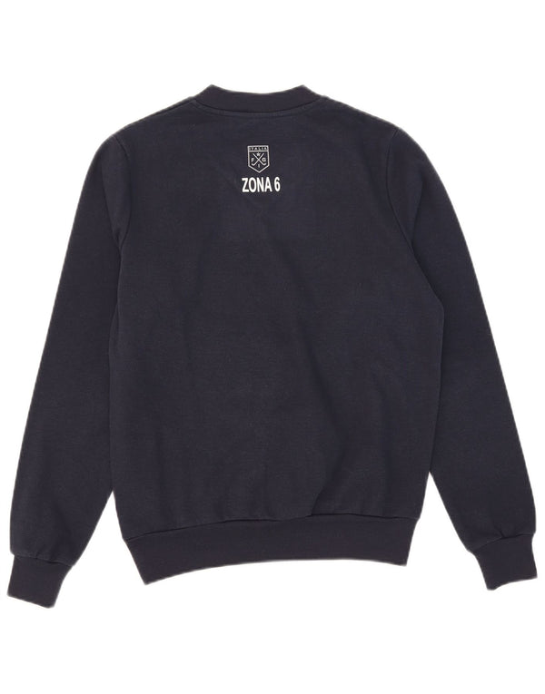 Felpa grafica da uomo Kappa Maglione piccolo blu navy in poliestere