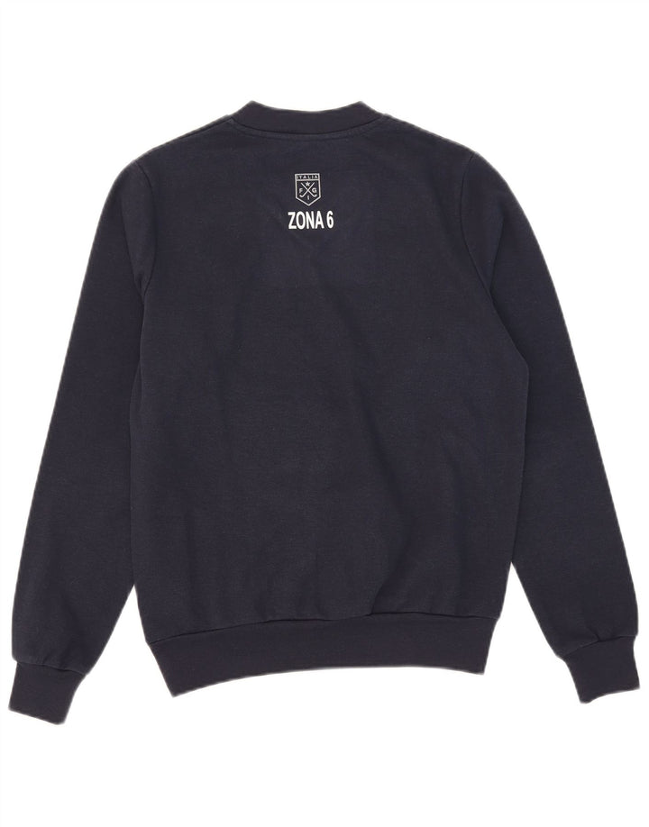 Felpa grafica da uomo Kappa Maglione piccolo blu navy in poliestere