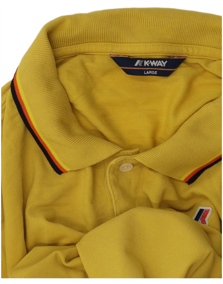 Polo da uomo K-WAY grande gialla