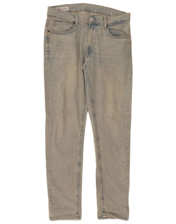 Jeans slim da uomo Zara EU 42 Large W32 L32 cotone blu