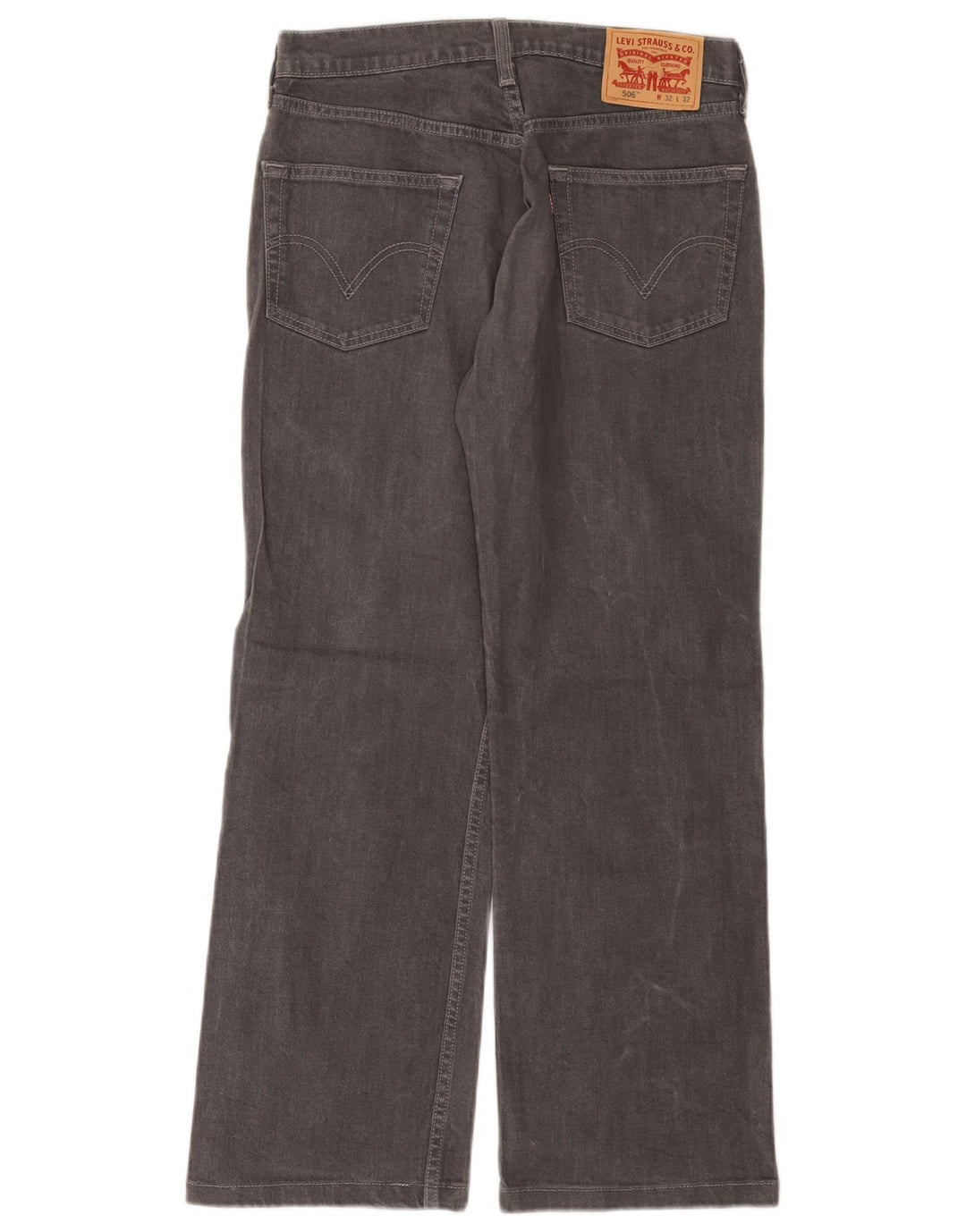 Levi's Uomo 506 Jeans dritti W32 L28 Cotone grigio