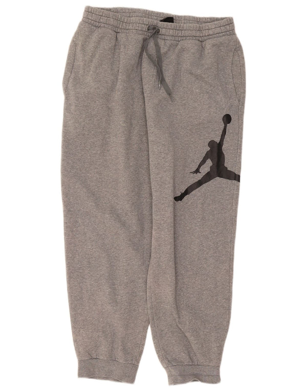 Pantaloni da tuta con grafica Jordan da uomo, pantaloni da jogging, grandi, grigi screziati