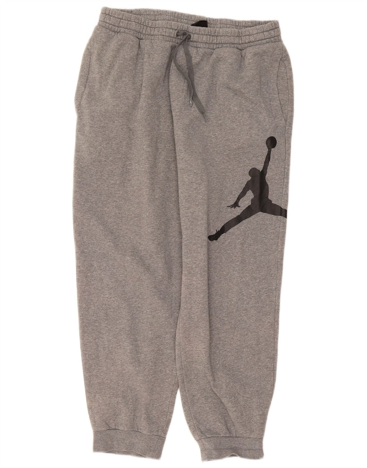 Pantaloni da tuta con grafica Jordan da uomo, pantaloni da jogging, grandi, grigi screziati