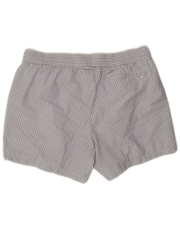 Pantaloncini da bagno da uomo Marks & Spencer XL blu gessato in poliestere
