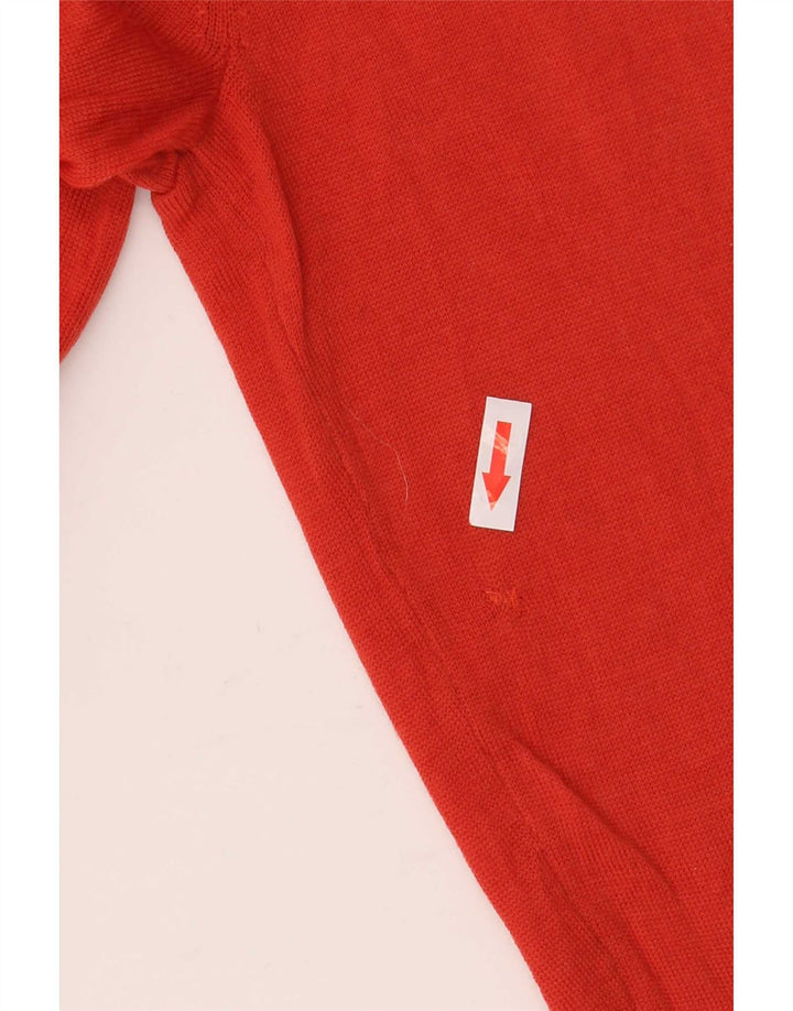 Maglione maglione con scollo a barca da donna Hobbs UK 14 grande lana arancione
