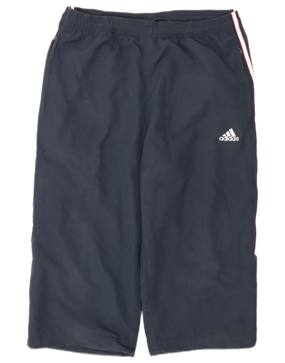 Pantaloncini sportivi da uomo Adidas Bermuda medi in poliestere blu navy