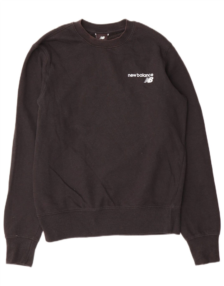 New Balance Uomo Felpa Maglione Piccolo Nero