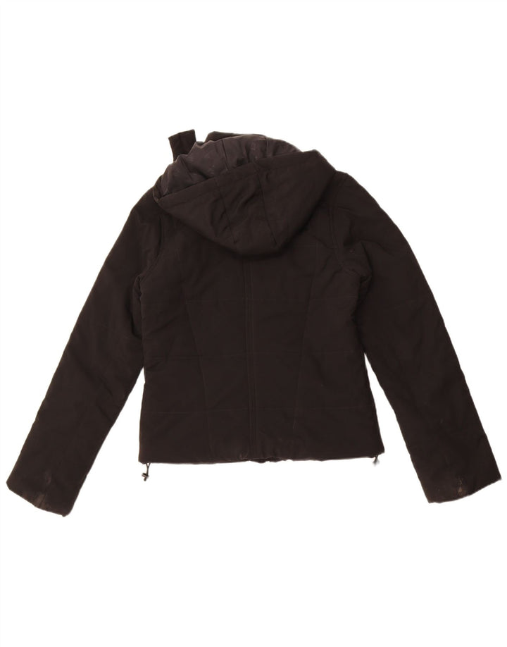 Giacca imbottita con cappuccio da donna Adidas UK 8 Small poliestere nero