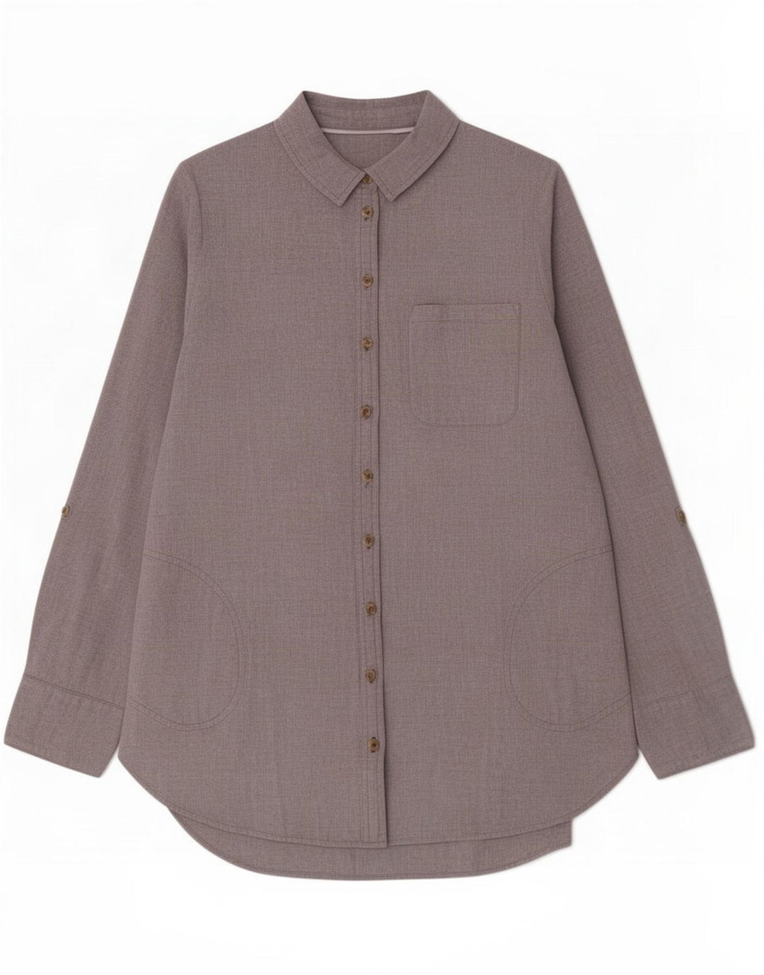 Camicia da donna Fat Face UK 12 Cotone grigio medio