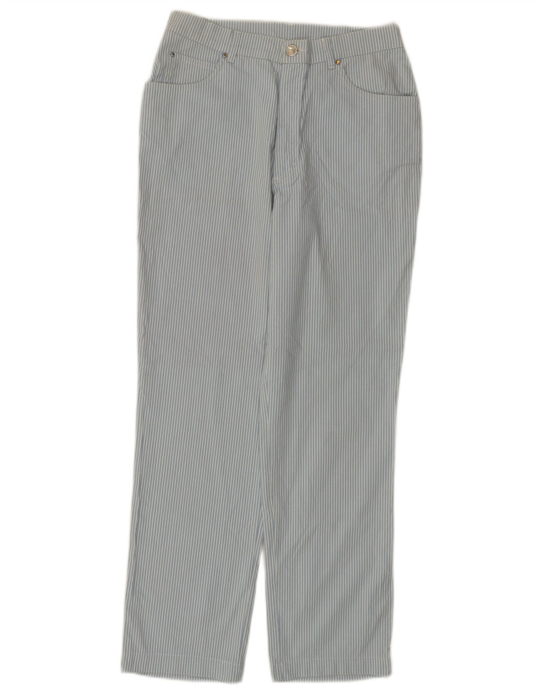 ST. Pantaloni casual dritti da donna GERMAIN medi W28 L27 a righe blu