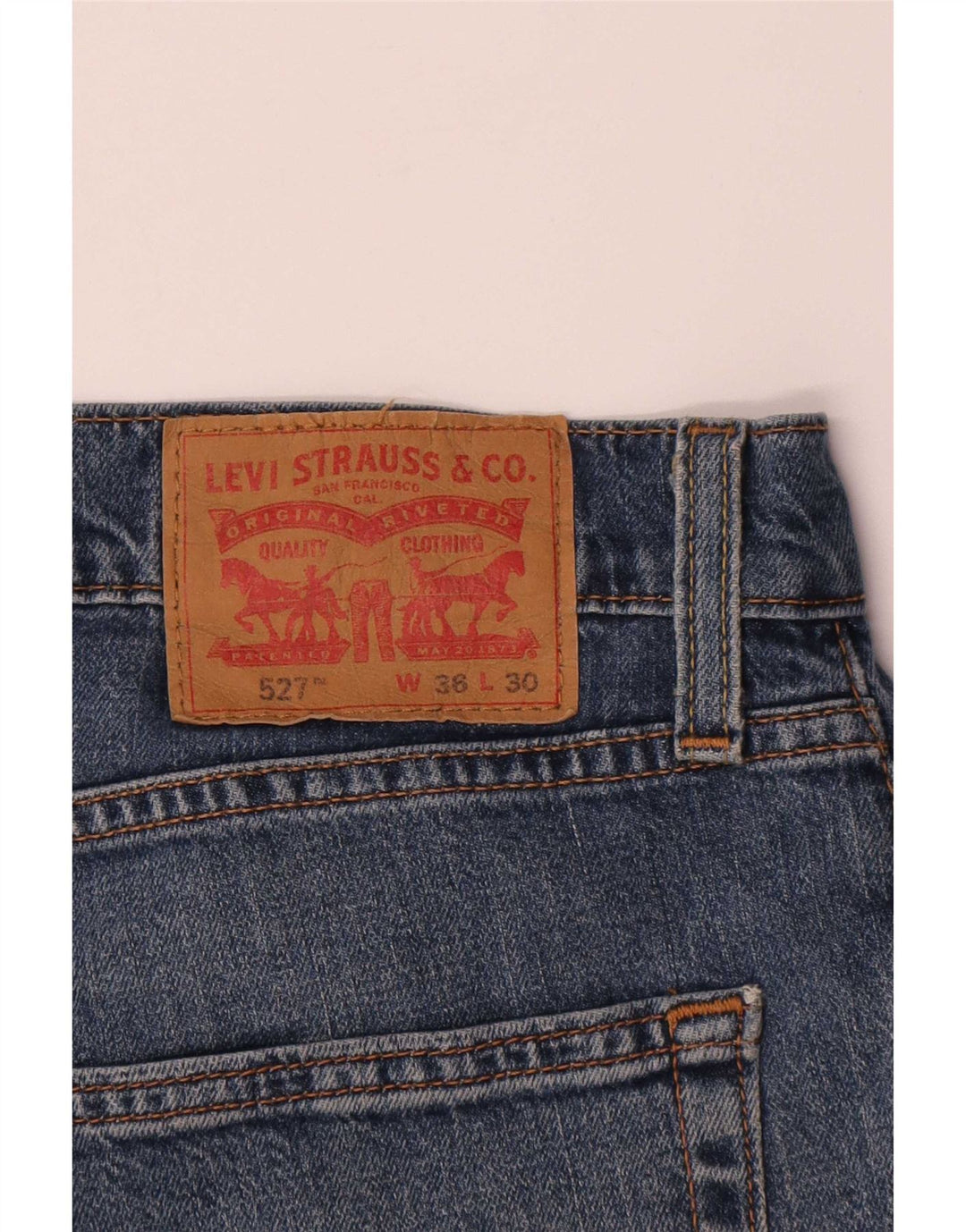 Levi's Uomo 527 Jeans Bootcut W36 L30 Blu