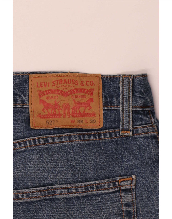 Levi's Uomo 527 Jeans Bootcut W36 L30 Blu