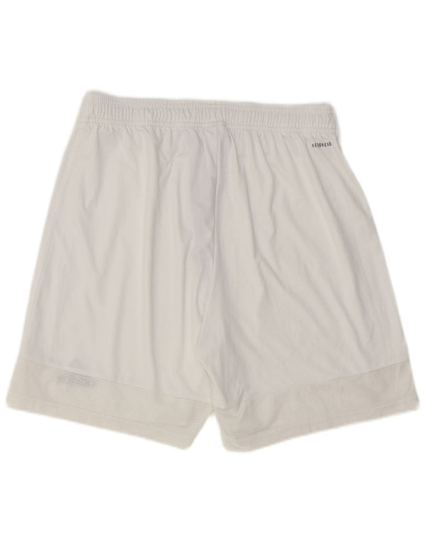 Pantaloncini sportivi Adidas Aeroready da uomo grandi in poliestere bianco