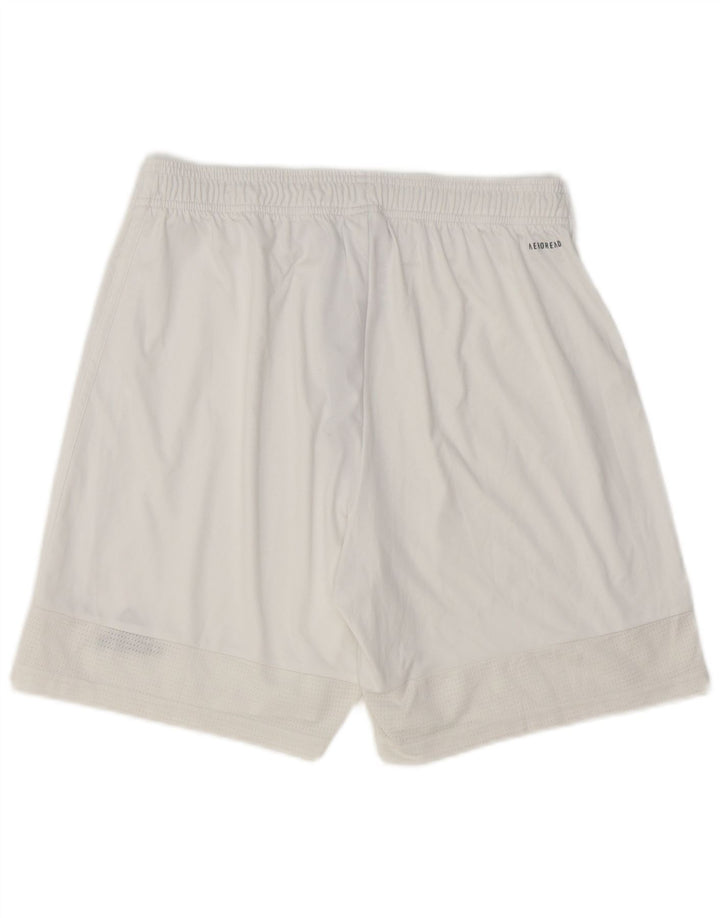 Pantaloncini sportivi Adidas Aeroready da uomo grandi in poliestere bianco