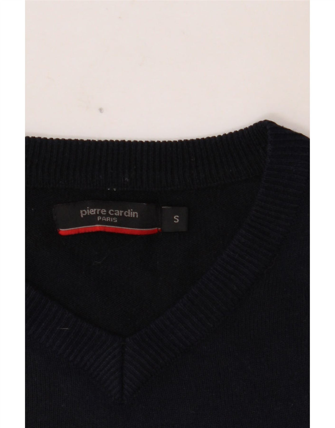 PIERRE CARDIN Maglione da uomo con scollo a V piccolo blu navy