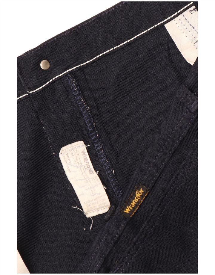 Pantaloni casual dritti da uomo WRANGLER W42 L30 poliestere blu navy