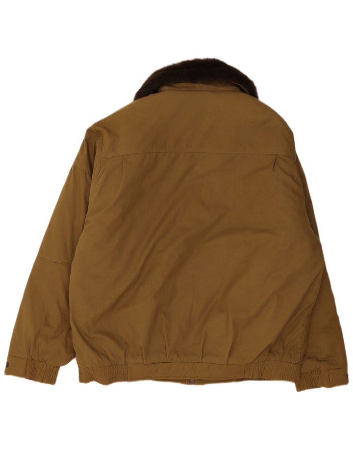 Giacca imbottita da uomo Challenger UK 42 XL Poliestere color block kaki