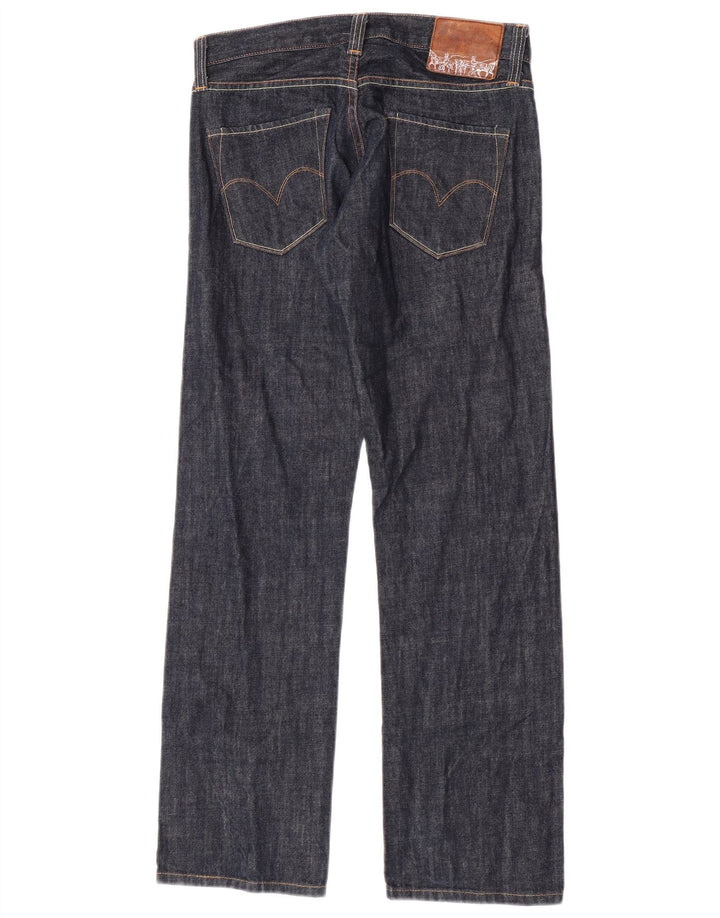 Jeans dritti da donna Levi's W30 L31 cotone blu navy