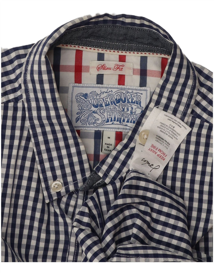 Camicia Joules da uomo slim fit in cotone a quadretti blu navy medio
