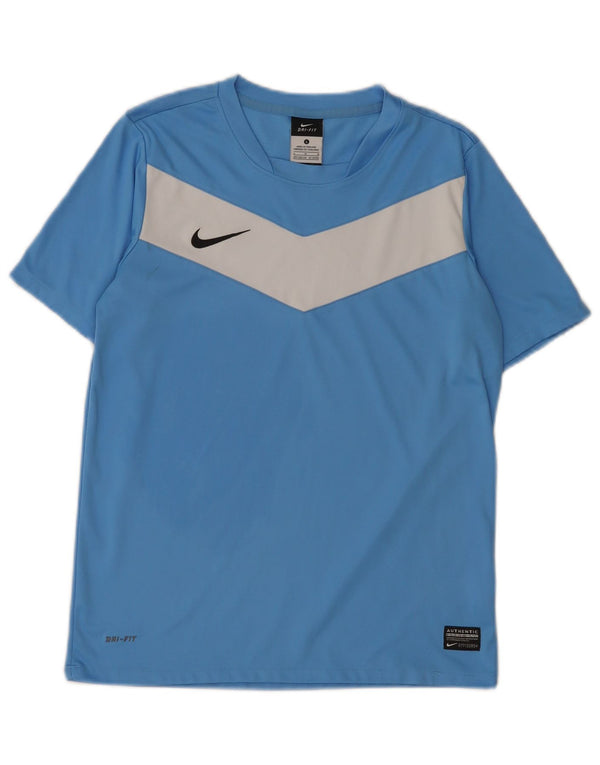 T-shirt da ragazzo Nike Dri Fit Top 12-13 anni Large Blue Colourblock