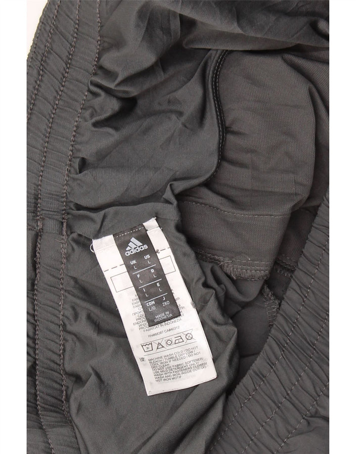 ADIDAS Womens Aeroready Sport Shorts UK 14 Large  Grey Polyester Vintage Adidas and Second-Hand Adidas from Messina Hembry 