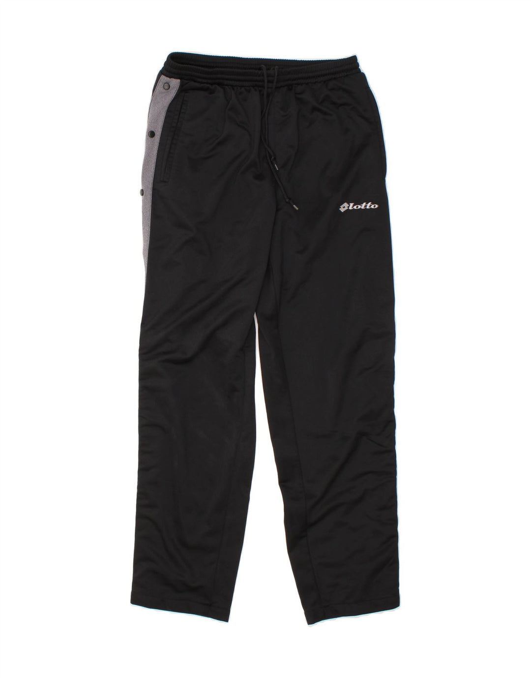 LOTTO Mens Tracksuit Trousers UK 40/42 Large Black Colourblock Polyester Vintage Lotto and Second-Hand Lotto from Messina Hembry 