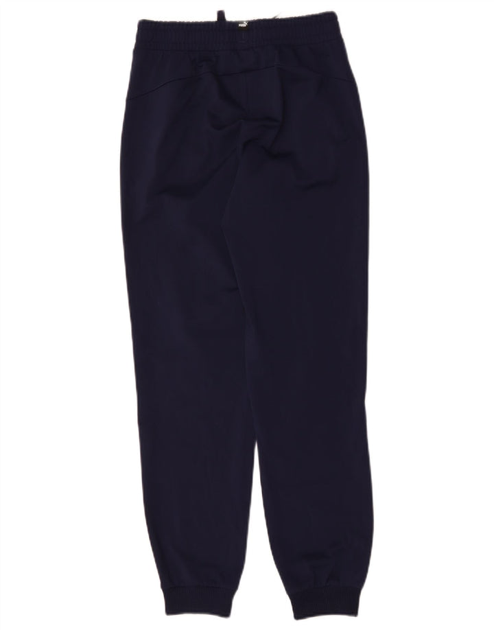 Pantaloni da tuta da ragazzo Puma Joggers 11-12 anni in poliestere blu navy