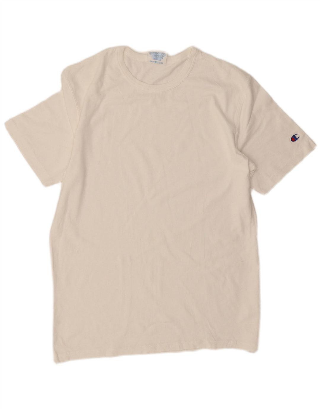 CHAMPION T-shirt Heritage da uomo Top in cotone bianco medio